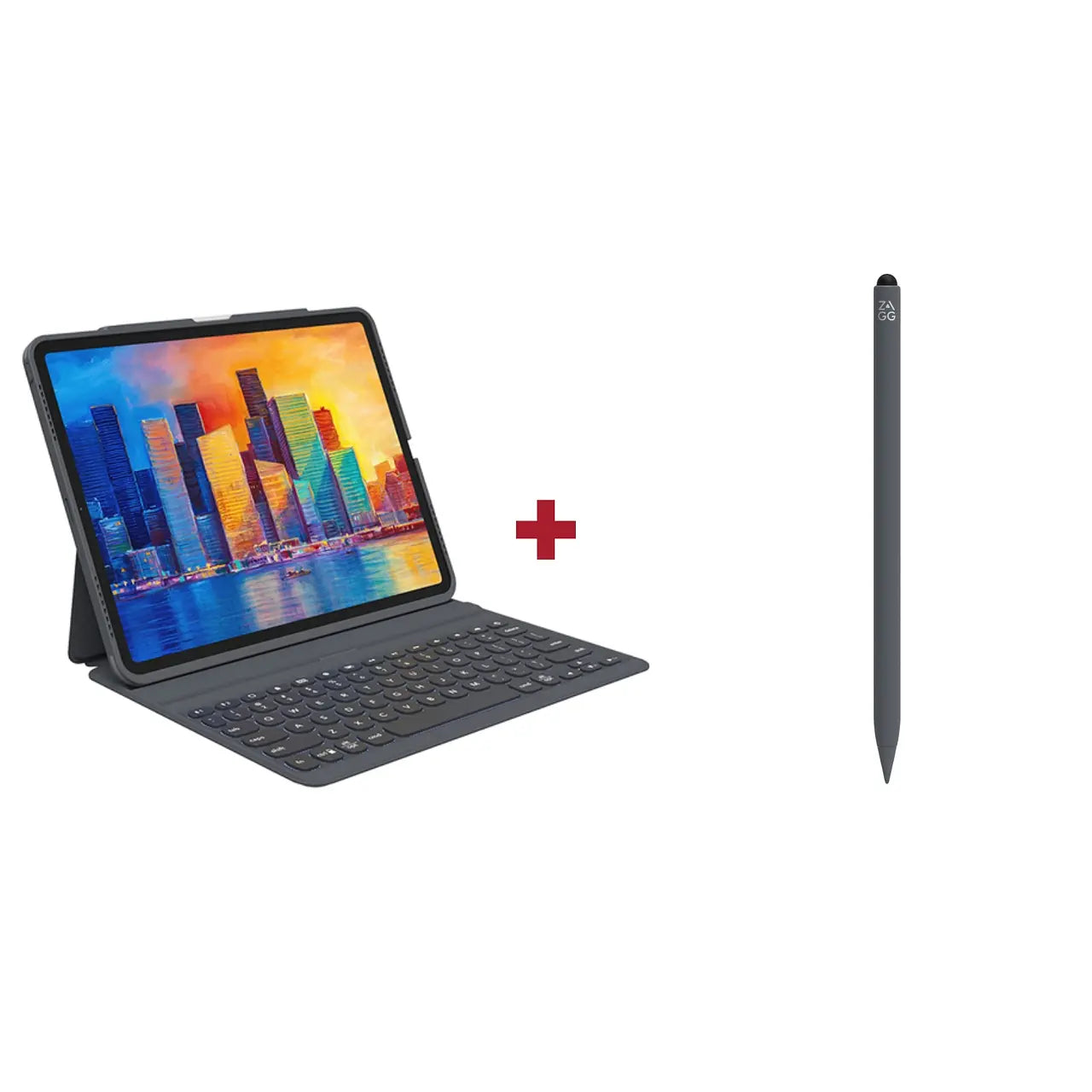 Combo Teclado con funda Pro Keys para iPad Air M2/Pro (Gen 1 a 4a) + Lápiz Stylus 2