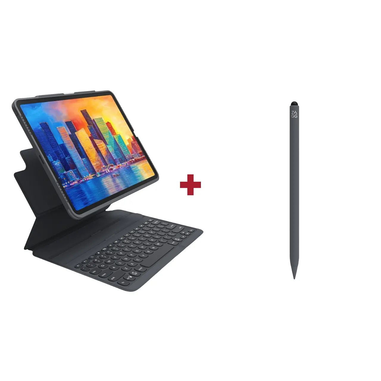 Combo Teclado con funda inglés para iPad Pro 12.9 3ª a 5ª gen + Lápiz Stylus 2